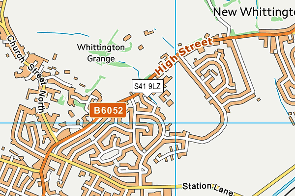 S41 9LZ map - OS VectorMap District (Ordnance Survey)