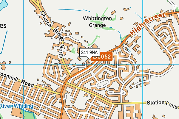 S41 9NA map - OS VectorMap District (Ordnance Survey)