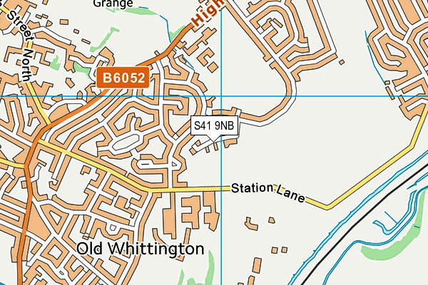 S41 9NB map - OS VectorMap District (Ordnance Survey)