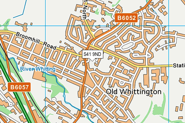 S41 9ND map - OS VectorMap District (Ordnance Survey)