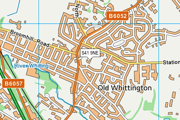 S41 9NE map - OS VectorMap District (Ordnance Survey)