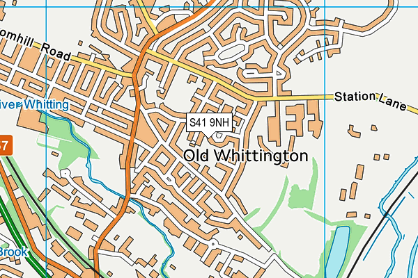 S41 9NH map - OS VectorMap District (Ordnance Survey)