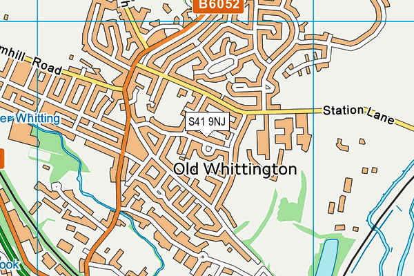 S41 9NJ map - OS VectorMap District (Ordnance Survey)