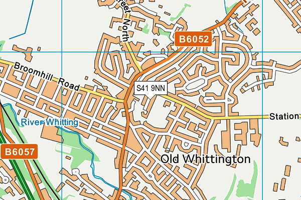 S41 9NN map - OS VectorMap District (Ordnance Survey)