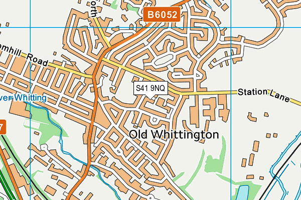 S41 9NQ map - OS VectorMap District (Ordnance Survey)