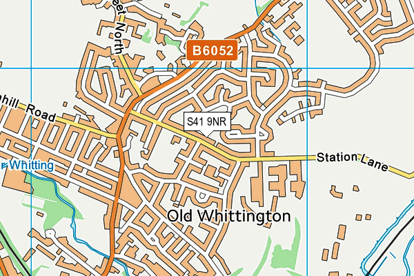 S41 9NR map - OS VectorMap District (Ordnance Survey)