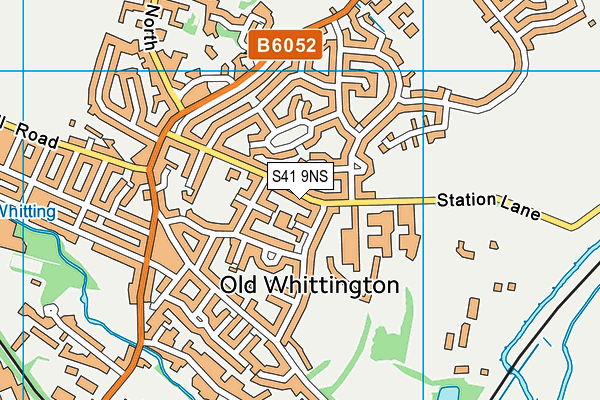 S41 9NS map - OS VectorMap District (Ordnance Survey)