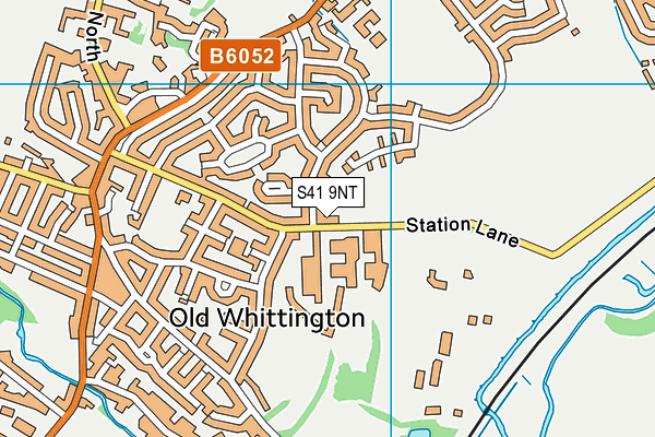 S41 9NT map - OS VectorMap District (Ordnance Survey)