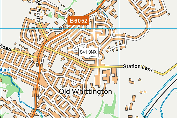 S41 9NX map - OS VectorMap District (Ordnance Survey)