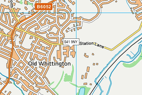 S41 9NY map - OS VectorMap District (Ordnance Survey)
