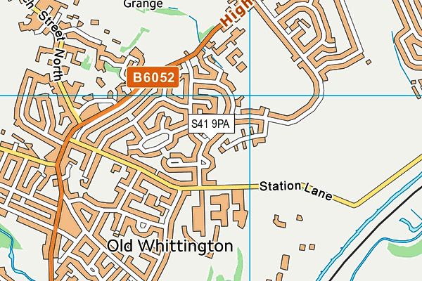 S41 9PA map - OS VectorMap District (Ordnance Survey)
