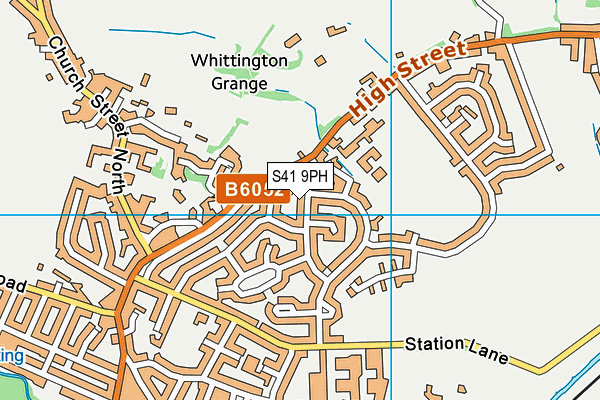 S41 9PH map - OS VectorMap District (Ordnance Survey)