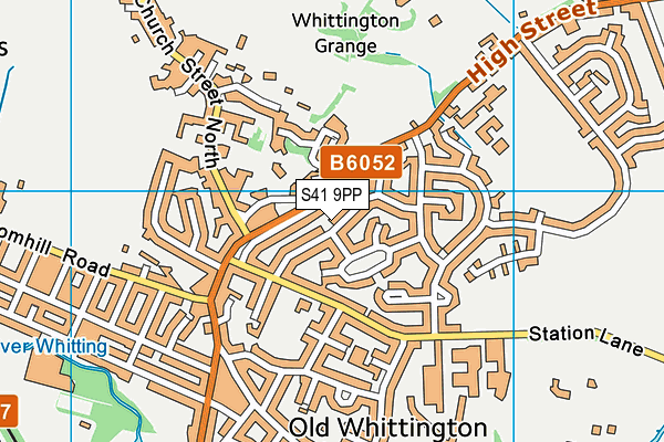 S41 9PP map - OS VectorMap District (Ordnance Survey)