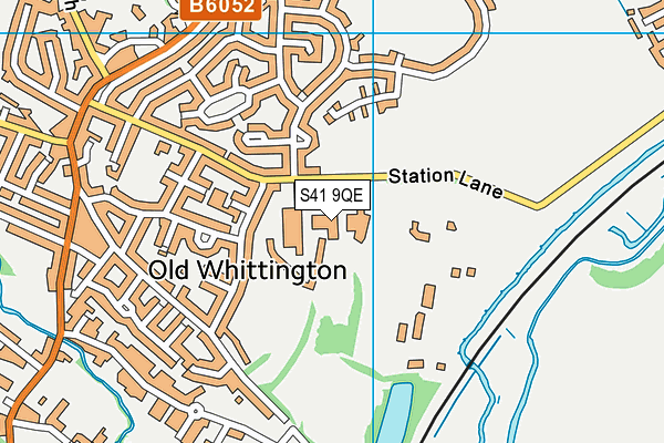 S41 9QE map - OS VectorMap District (Ordnance Survey)