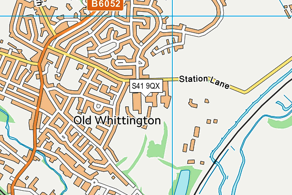 S41 9QX map - OS VectorMap District (Ordnance Survey)