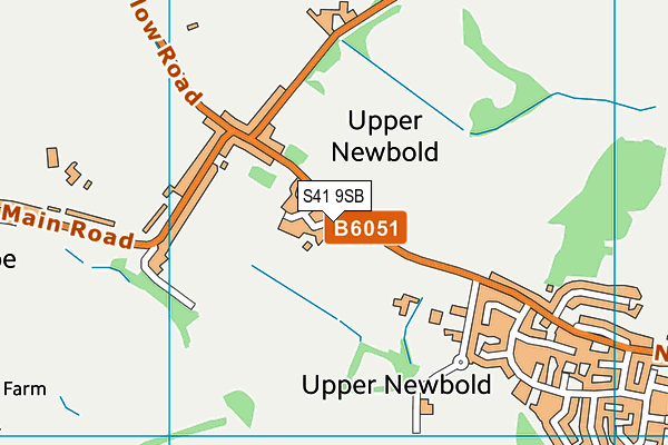 S41 9SB map - OS VectorMap District (Ordnance Survey)