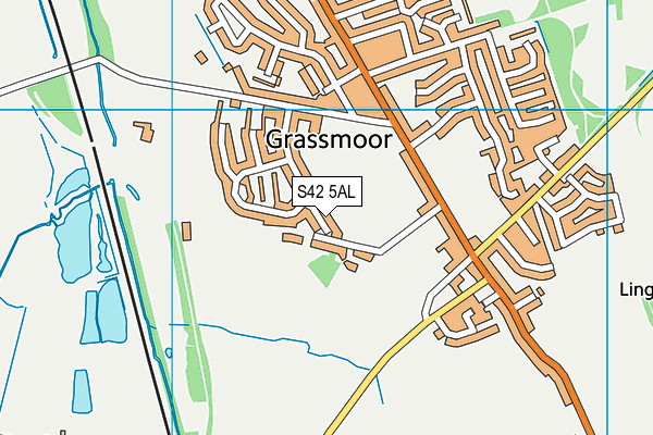 S42 5AL map - OS VectorMap District (Ordnance Survey)