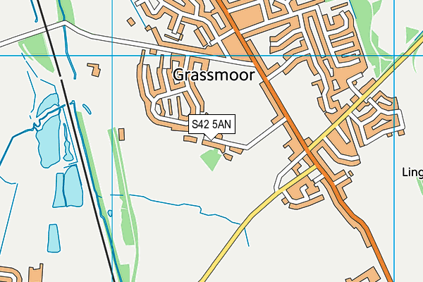 S42 5AN map - OS VectorMap District (Ordnance Survey)