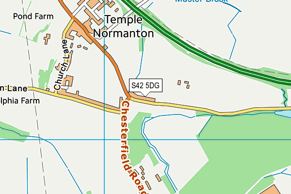 S42 5DG map - OS VectorMap District (Ordnance Survey)
