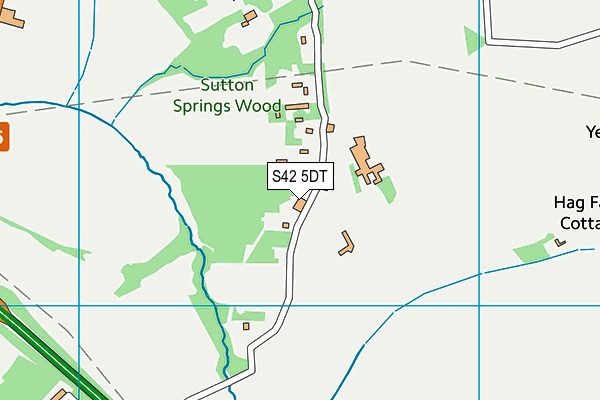 S42 5DT map - OS VectorMap District (Ordnance Survey)