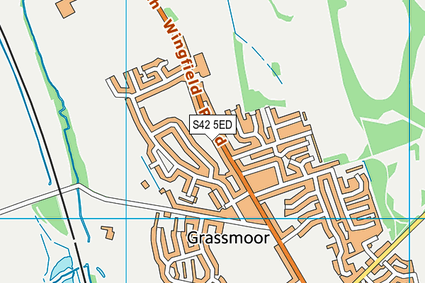 S42 5ED map - OS VectorMap District (Ordnance Survey)