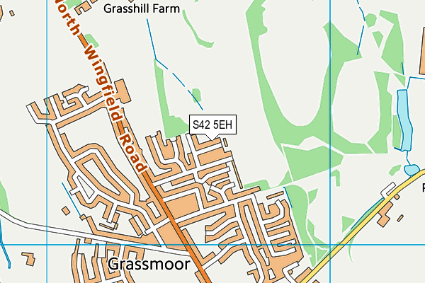S42 5EH map - OS VectorMap District (Ordnance Survey)