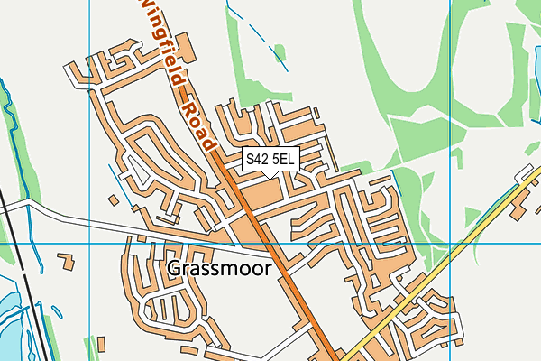 S42 5EL map - OS VectorMap District (Ordnance Survey)