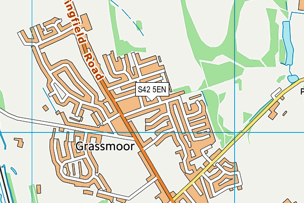S42 5EN map - OS VectorMap District (Ordnance Survey)