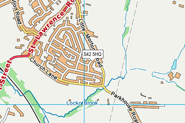 S42 5HQ map - OS VectorMap District (Ordnance Survey)
