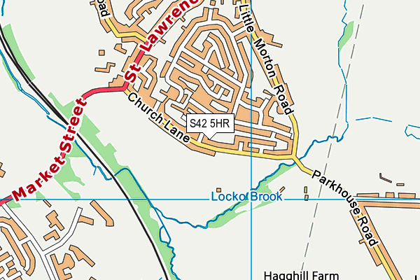 S42 5HR map - OS VectorMap District (Ordnance Survey)