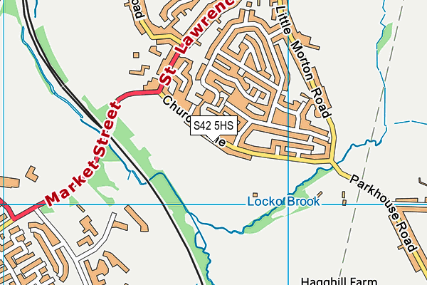 S42 5HS map - OS VectorMap District (Ordnance Survey)