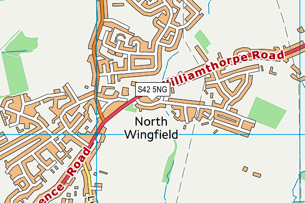 S42 5NG map - OS VectorMap District (Ordnance Survey)