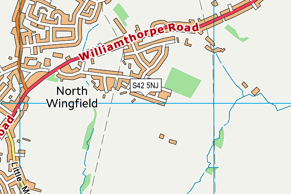 S42 5NJ map - OS VectorMap District (Ordnance Survey)