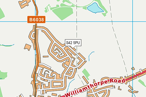 S42 5PU map - OS VectorMap District (Ordnance Survey)