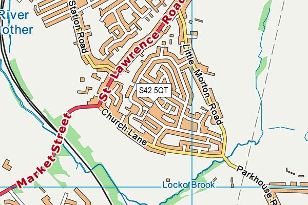 S42 5QT map - OS VectorMap District (Ordnance Survey)