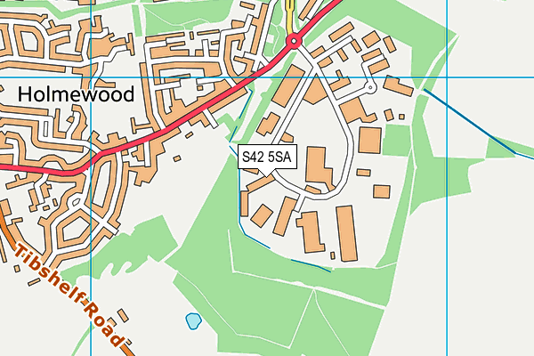 S42 5SA map - OS VectorMap District (Ordnance Survey)