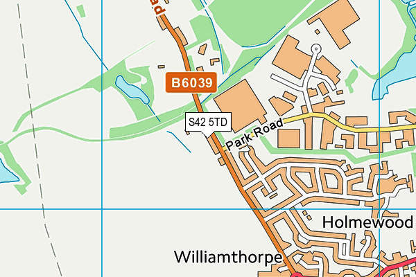 S42 5TD map - OS VectorMap District (Ordnance Survey)