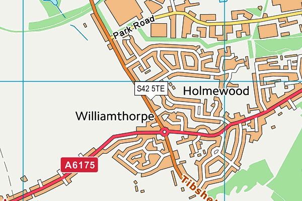 S42 5TE map - OS VectorMap District (Ordnance Survey)
