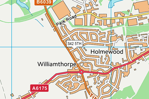 S42 5TH map - OS VectorMap District (Ordnance Survey)