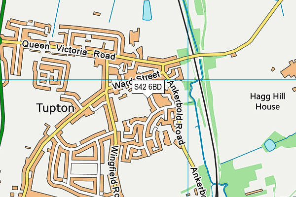 S42 6BD map - OS VectorMap District (Ordnance Survey)