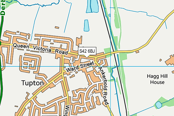 S42 6BJ map - OS VectorMap District (Ordnance Survey)