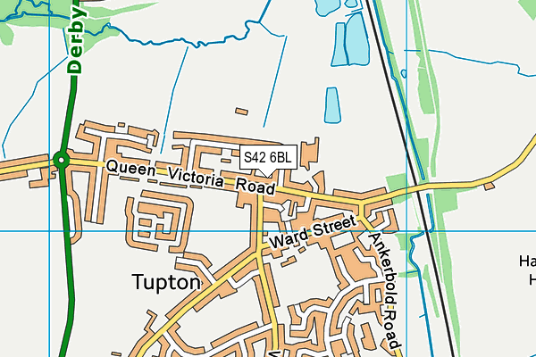 S42 6BL map - OS VectorMap District (Ordnance Survey)