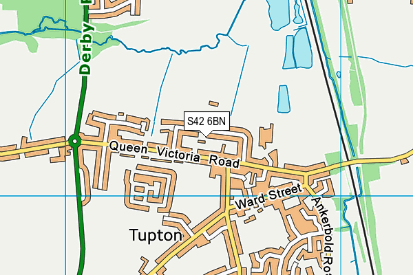 S42 6BN map - OS VectorMap District (Ordnance Survey)
