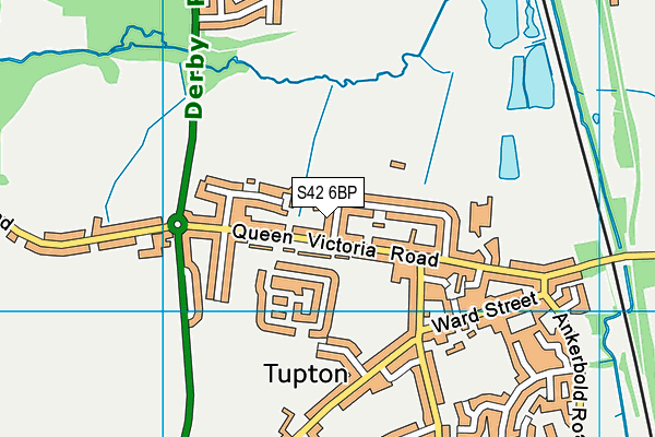 S42 6BP map - OS VectorMap District (Ordnance Survey)