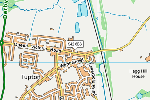S42 6BS map - OS VectorMap District (Ordnance Survey)