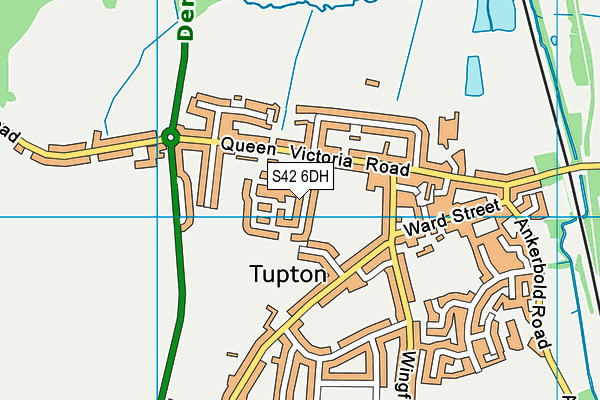 S42 6DH map - OS VectorMap District (Ordnance Survey)