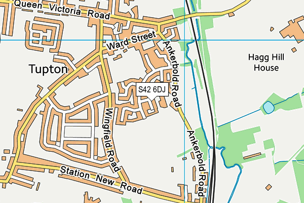 S42 6DJ map - OS VectorMap District (Ordnance Survey)
