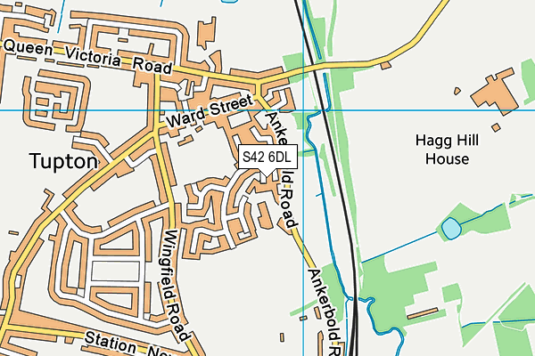 S42 6DL map - OS VectorMap District (Ordnance Survey)