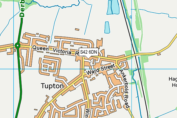 S42 6DN map - OS VectorMap District (Ordnance Survey)