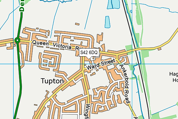 S42 6DQ map - OS VectorMap District (Ordnance Survey)